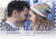 Purple Marker Photo Save the Date Cards Image 6 of 6
